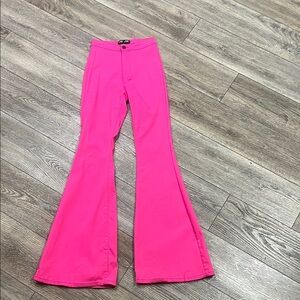 Hot Pink Flare Pants